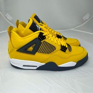 NIB NIKE AIR JORDAN 4 Retro CT8527-700 Lightning Yellow Shoes - Men’s 12